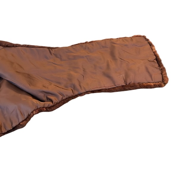 Dunlap Clothes Shop Cincinnati Vintage Mahogany Mink Fur Stole Medium Large - Picture 9 of 14